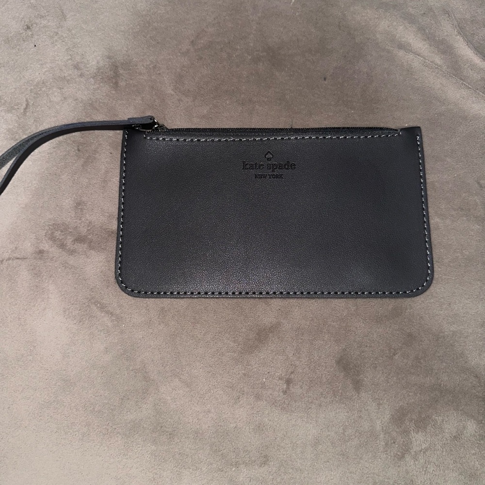 Kate Spade Black Leather Wristlet